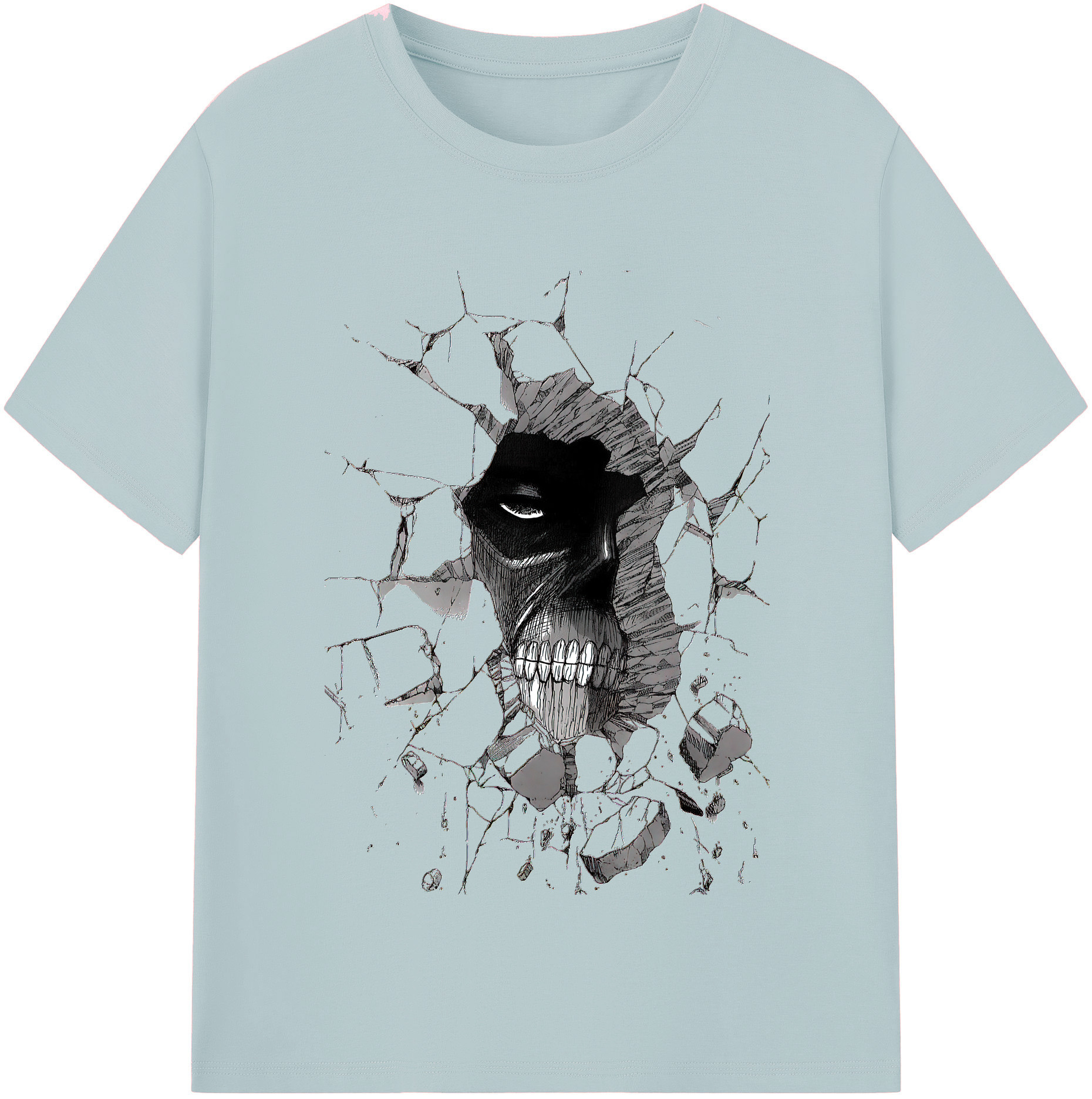 （画像用） 進撃の巨人 Attack on Titan 綿100％半袖Tシャツ（フロントプリント）